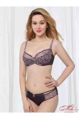 Комплект м'яка чашка Lanny Mode 11410+52410 у фіолетовому кольорі